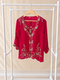 Raspberry Rose Drape Set